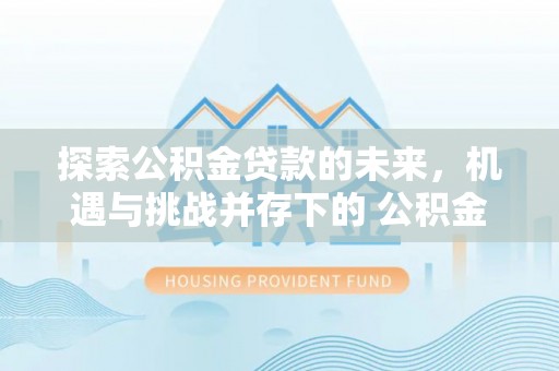 浮梁探索公积金贷款的未来，机遇与挑战并存下的 公积金贷款风险防控