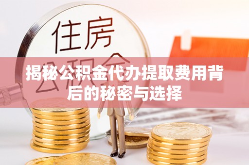 浮梁揭秘公积金代办提取费用背后的秘密与选择