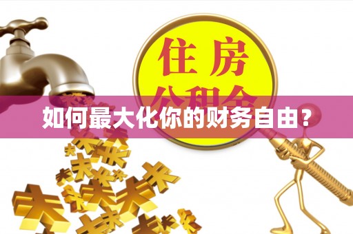 浮梁如何最大化你的财务自由？