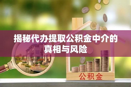 浮梁揭秘代办提取公积金中介的真相与风险