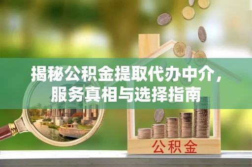 浮梁揭秘公积金提取代办中介，服务真相与选择指南
